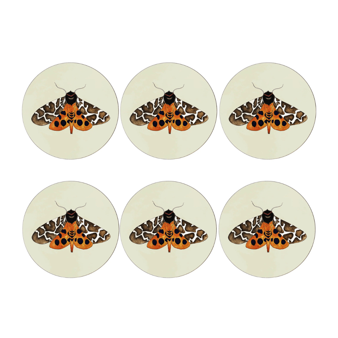 Set of 6 Tiger Moth Placemats