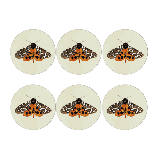 Set of 6 Tiger Moth Placemats