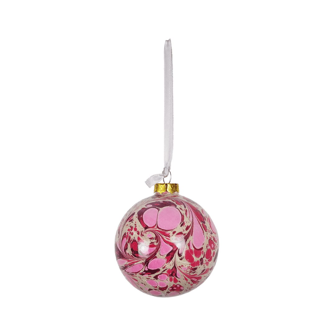 Large Berry Marbled Bauble