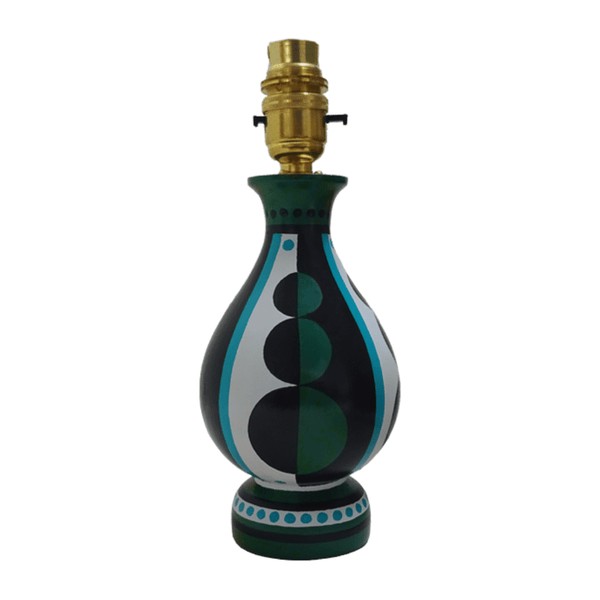 Topiary Vase Lamp - Green Blue