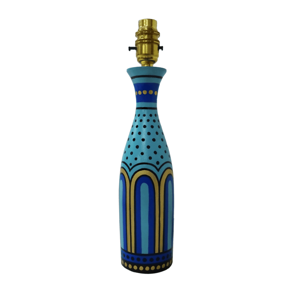 Portico Carafe Lamp - Blue Gold