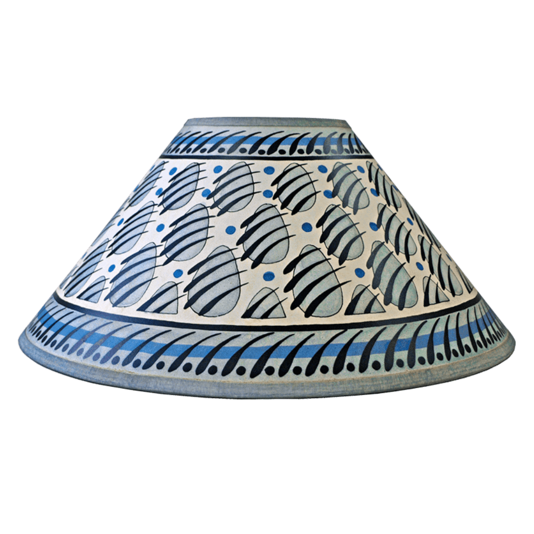 Paw Print Hand Painted 14" Lampshade in Blue