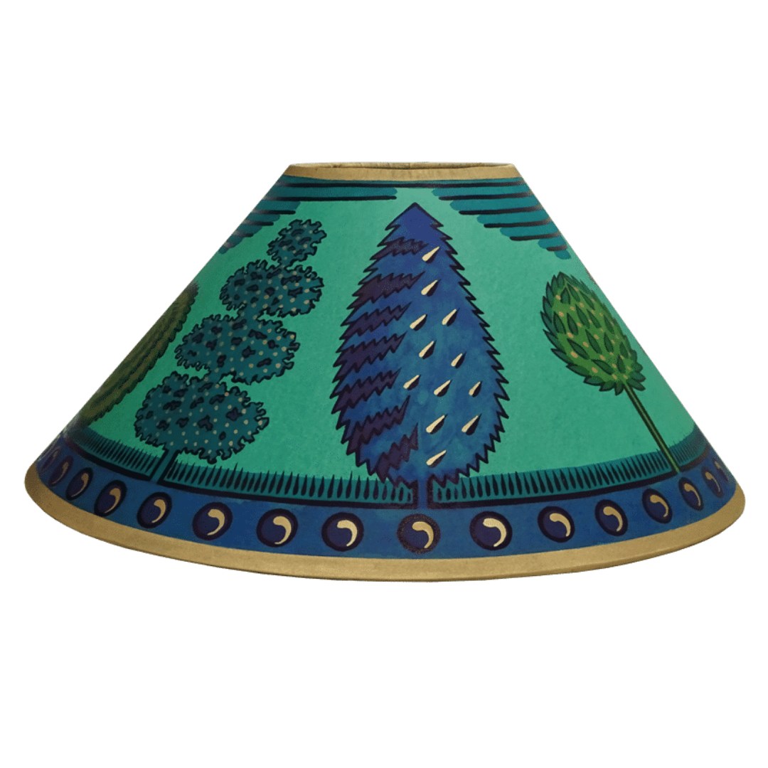 Trees Hand Painted 14" Lampshade