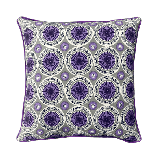 Parasol Cushion Cover with Piping - Mauve Plum