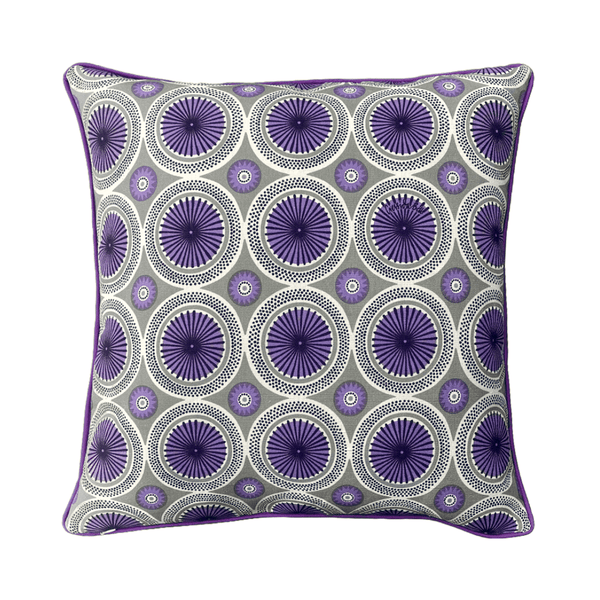 Parasol Cushion Cover with Piping - Mauve Plum