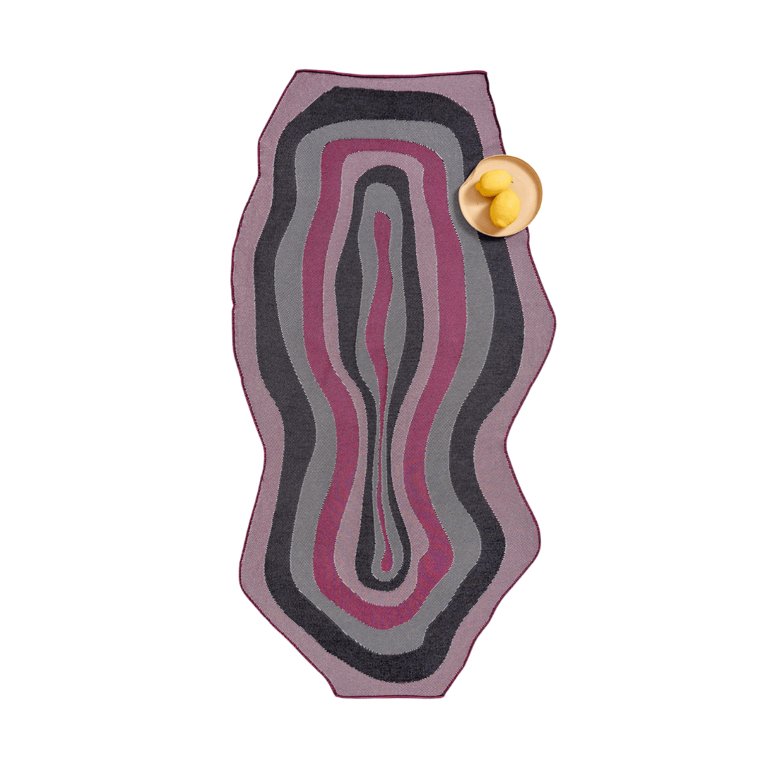 Knitted Purple Tablecloth