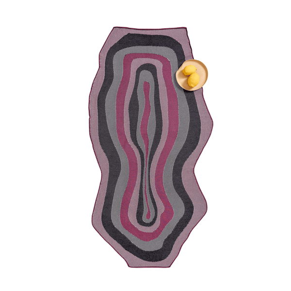 Knitted Purple Tablecloth