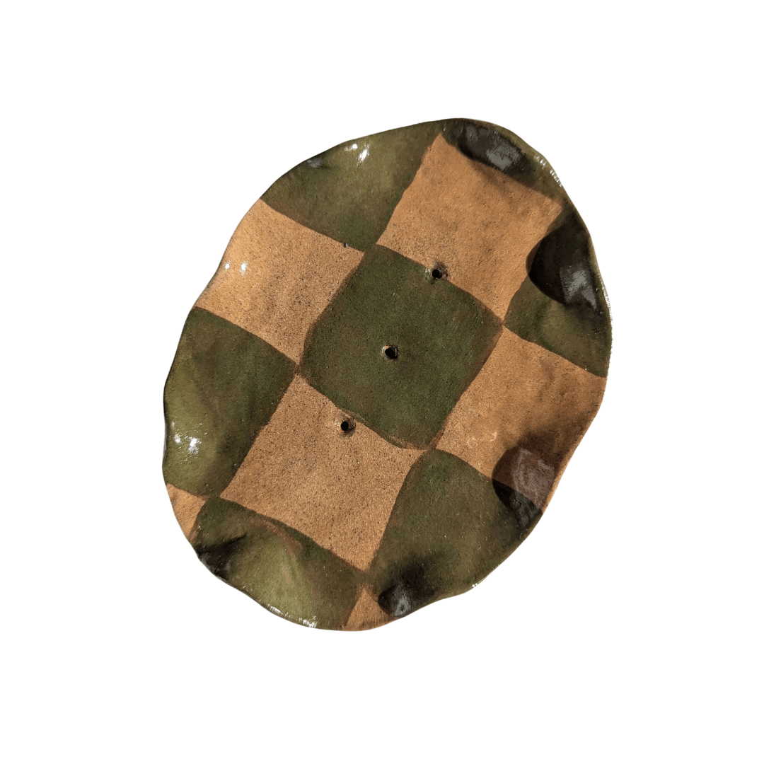 Checked Wavy Soap Dish