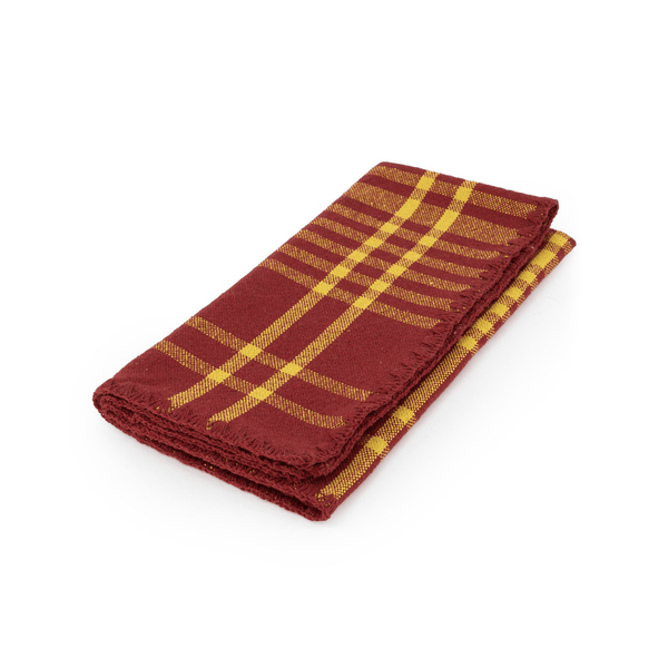 Bordeaux and Yellow Trattoria Set of Two Napkins