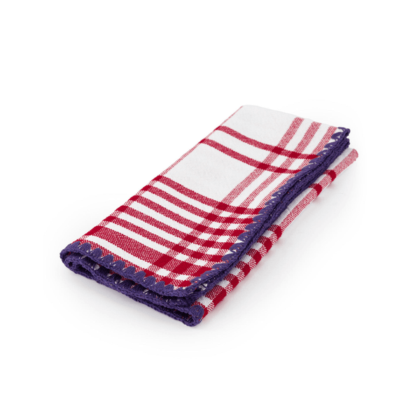 Red and Purple Trattoria Set of Two Napkins