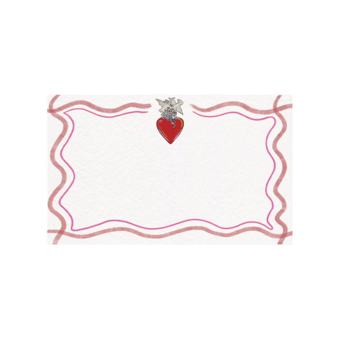 Love Fool Cream Place Cards - Set of 10