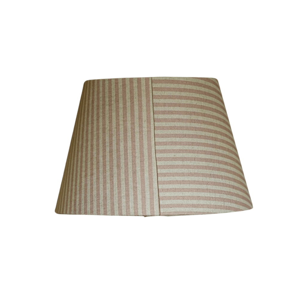 The Linen Card Lampshade In Old Rose