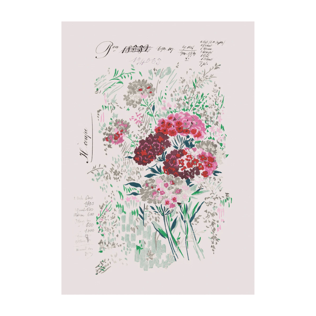 No.100 - Fleurs 1927 - Vintage Archive Poster Prints