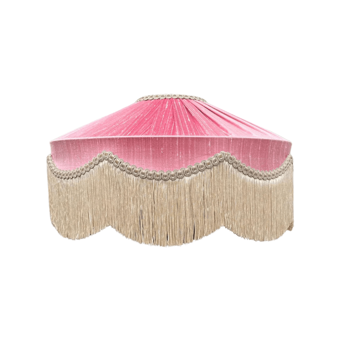 The Peggy Silk Lampshade - Pink