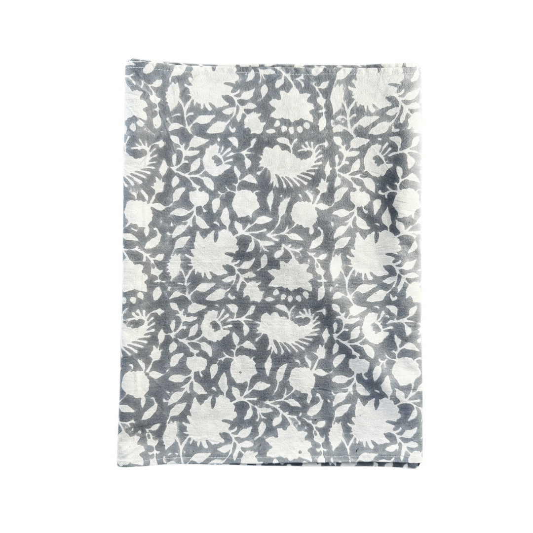 Block Printed Table Runner, Secret Garden in Sky