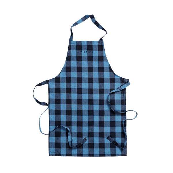 Apron Checked Blue