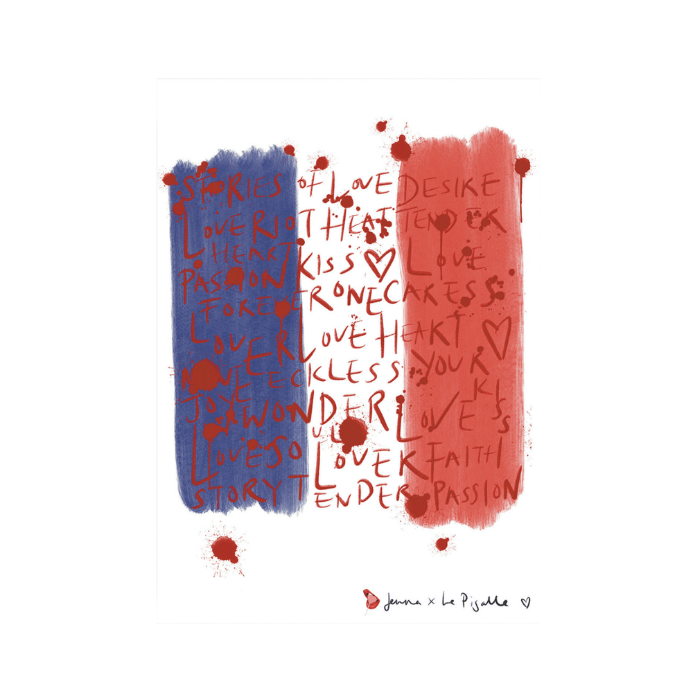 J'adore Paris Reckless Love Print