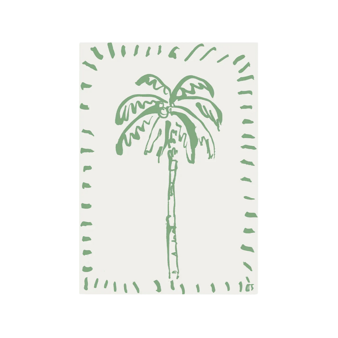The Green Palm Print
