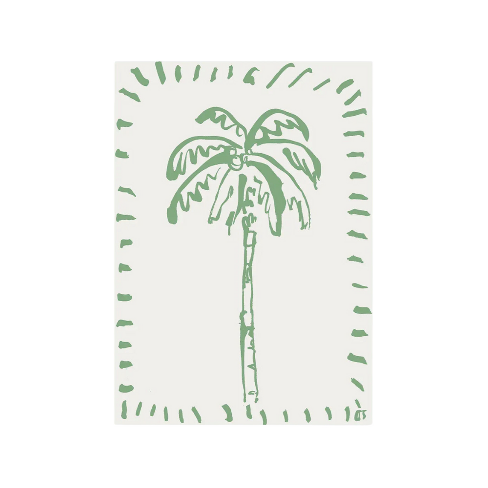 The Green Palm Print