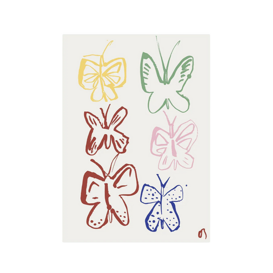 The Butterflies in Colour Print