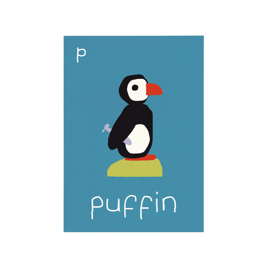 P for Puffin Print