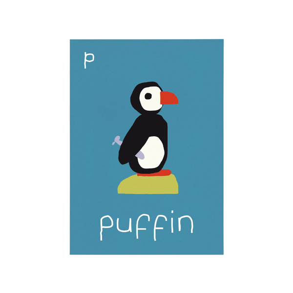 P for Puffin Print
