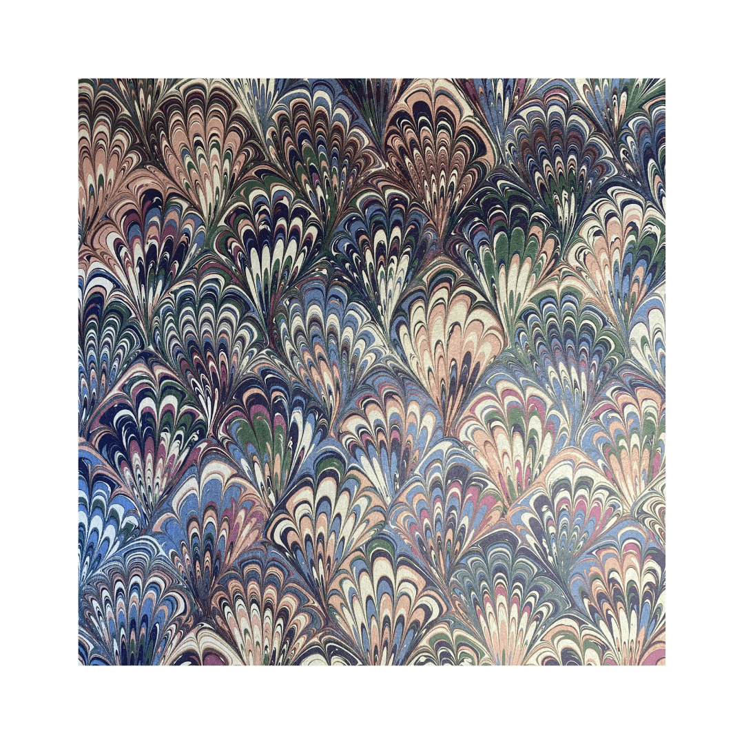 Marbled Wallpaper - 'Serpentine' Col: Summer- Mica Coated Non-Woven