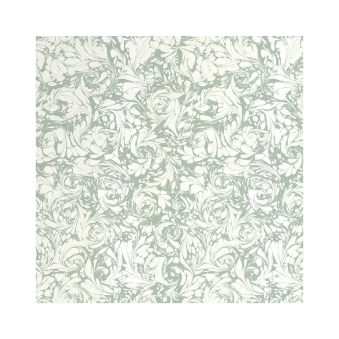 Marbled Wallpaper - 'Flourish' Col: Willow - Non-Woven