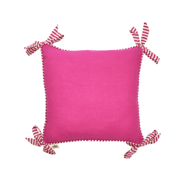 Fuchsia Ribbon Cushion Cover