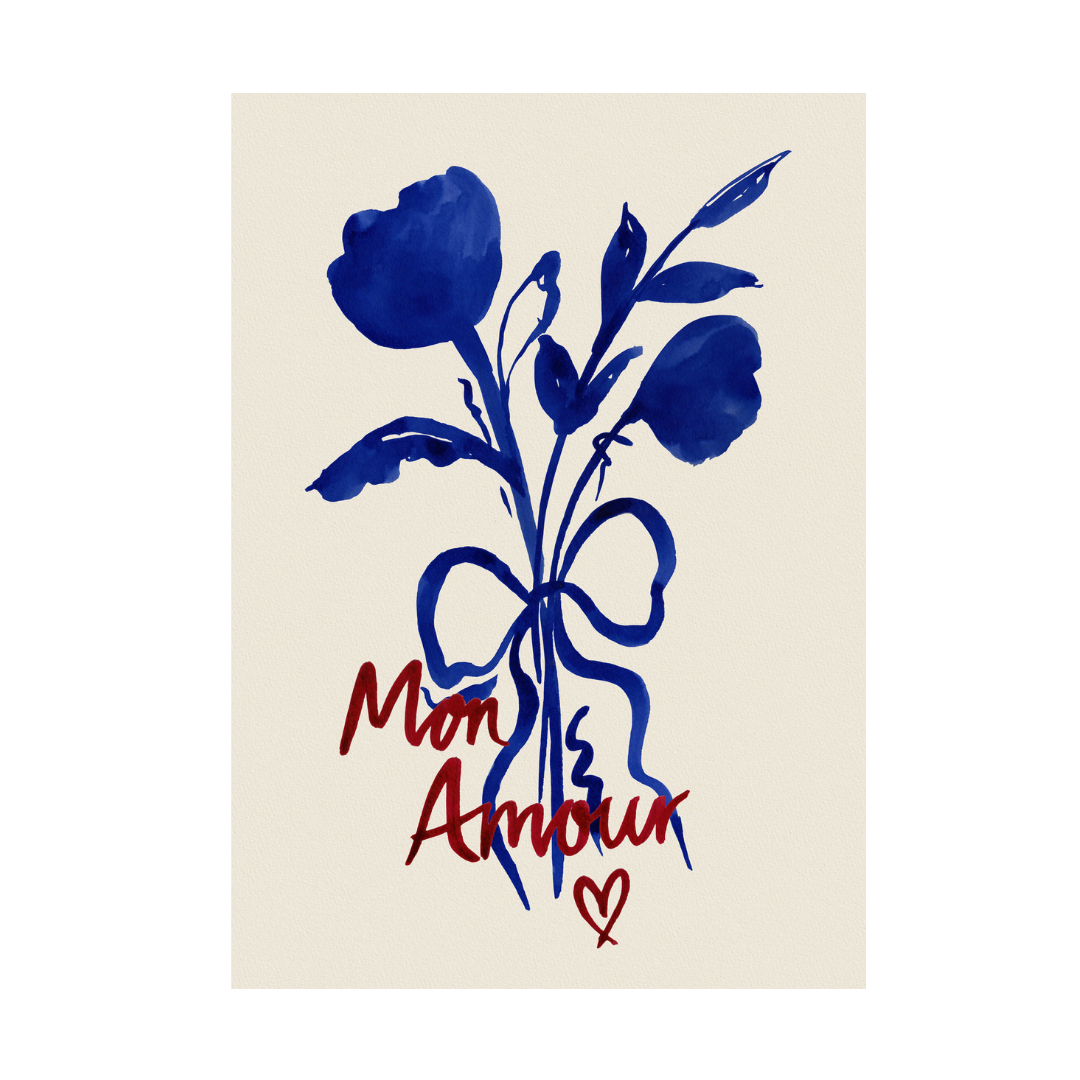 Mon Amour (My Love)- French Love Art Print