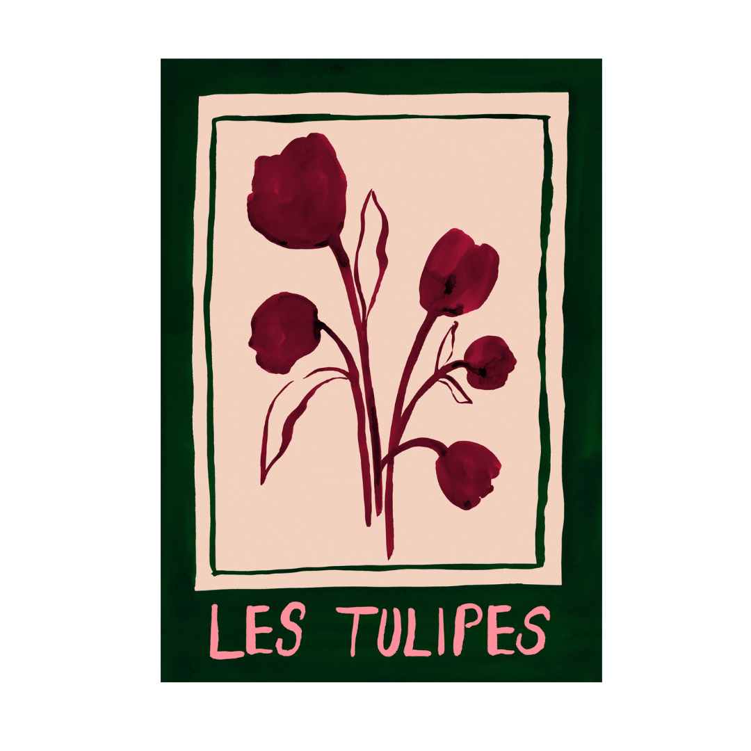 Les Tulipes (The Tulips)- French Floral Art Print