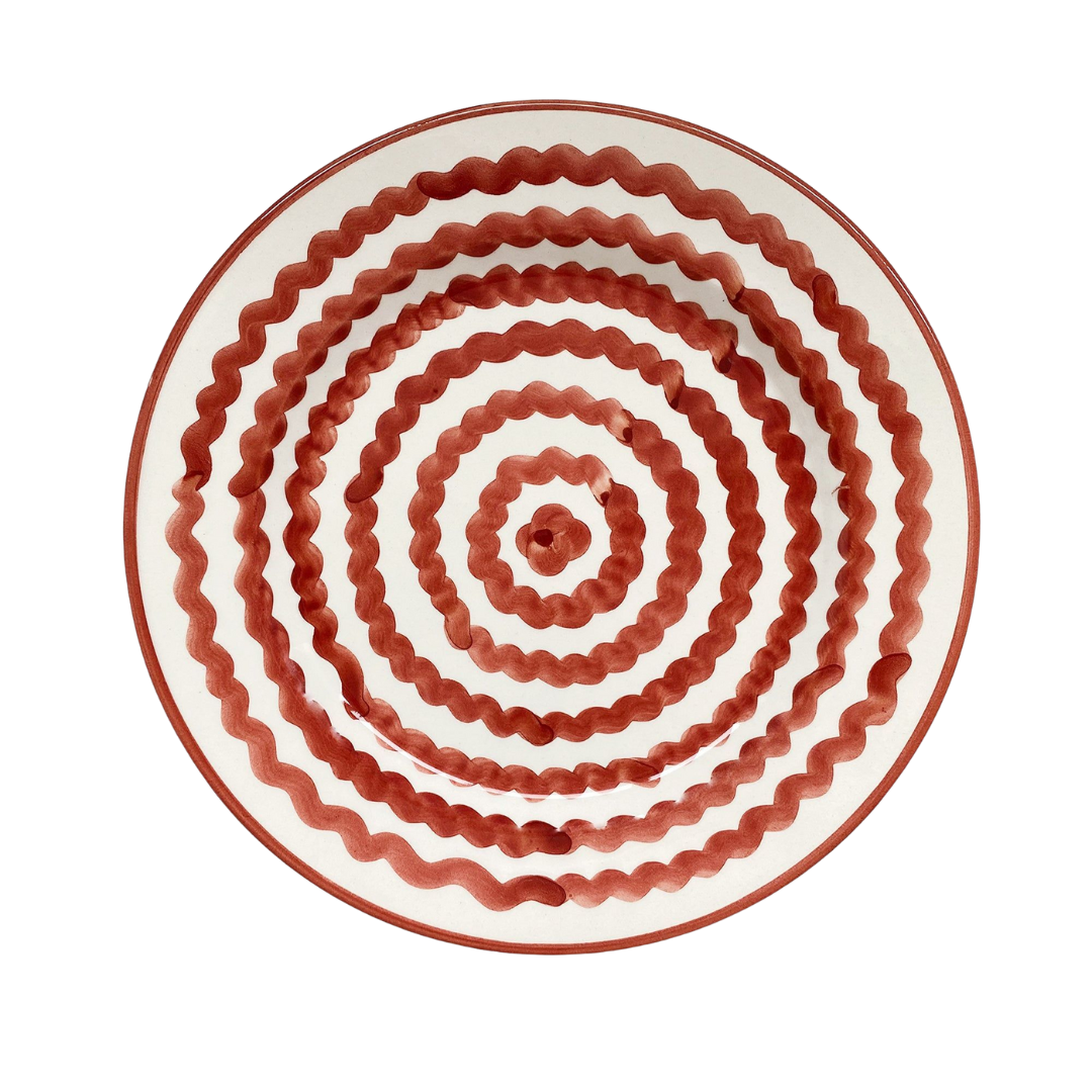 Side Plate -  Ondas - Rust Red