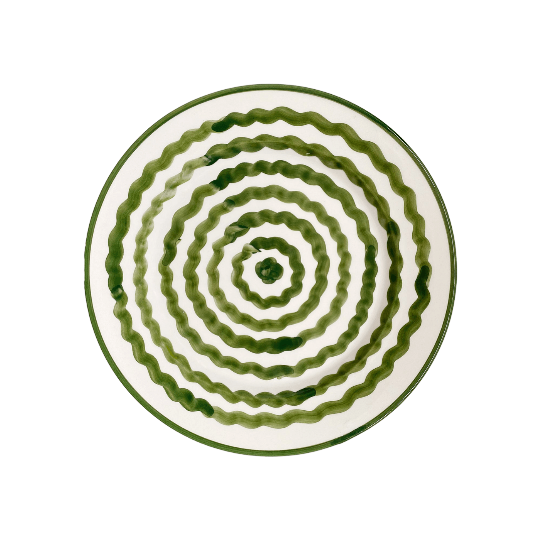 Side Plate -  Ondas - Fern Green