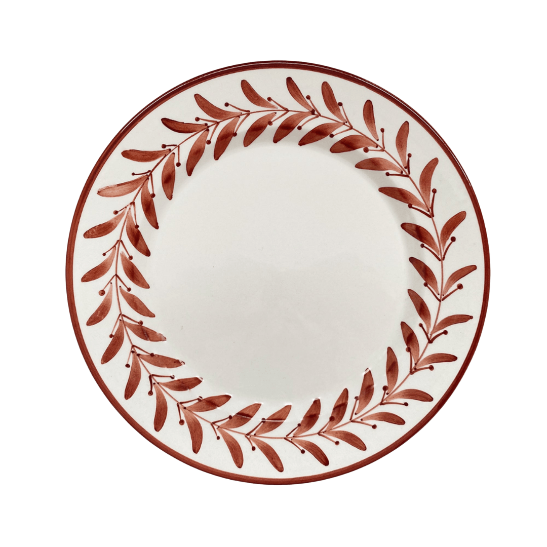 Dinner Plate -  Helecho - Rust Red