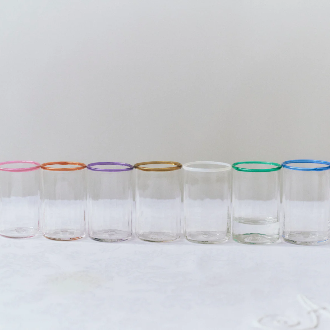 Peter Glass Pink Large - Set of Four