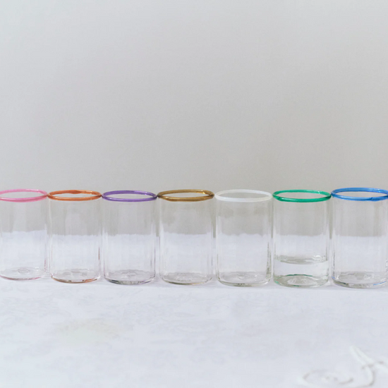 Peter Glass Pink Large - Set of Four