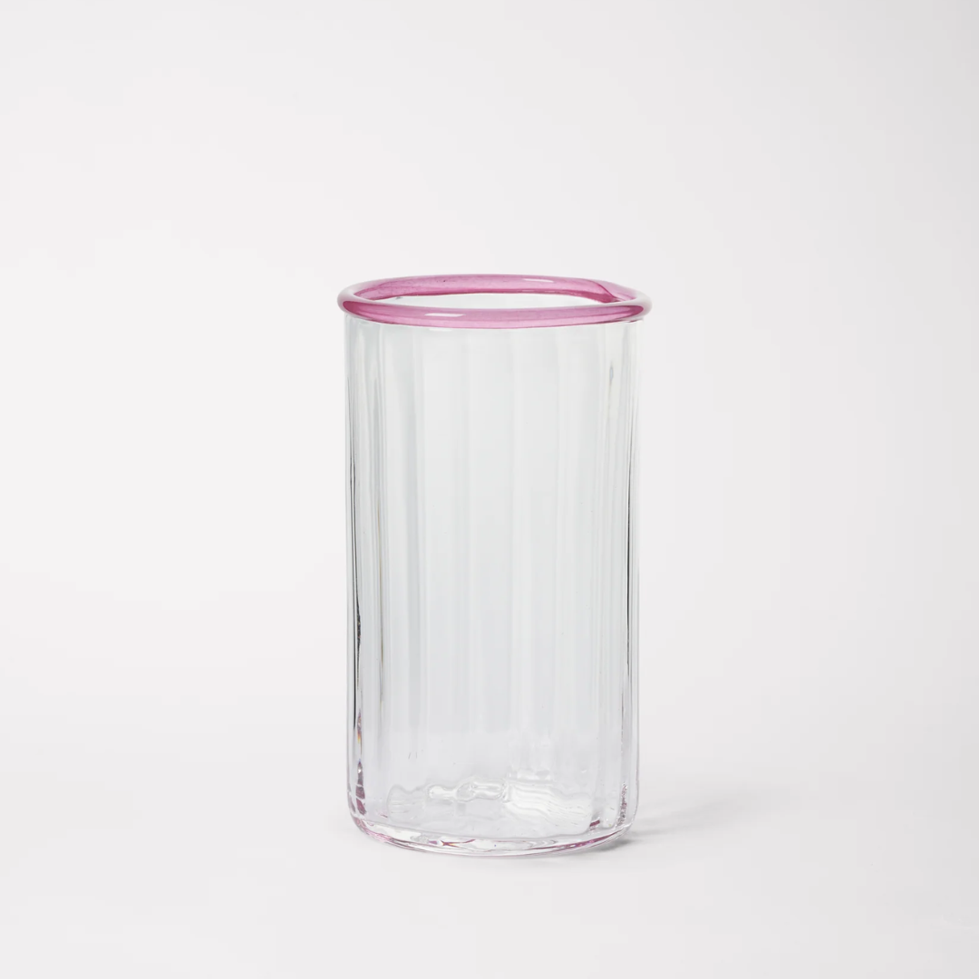 Peter Glass Pink Large - Set of Four