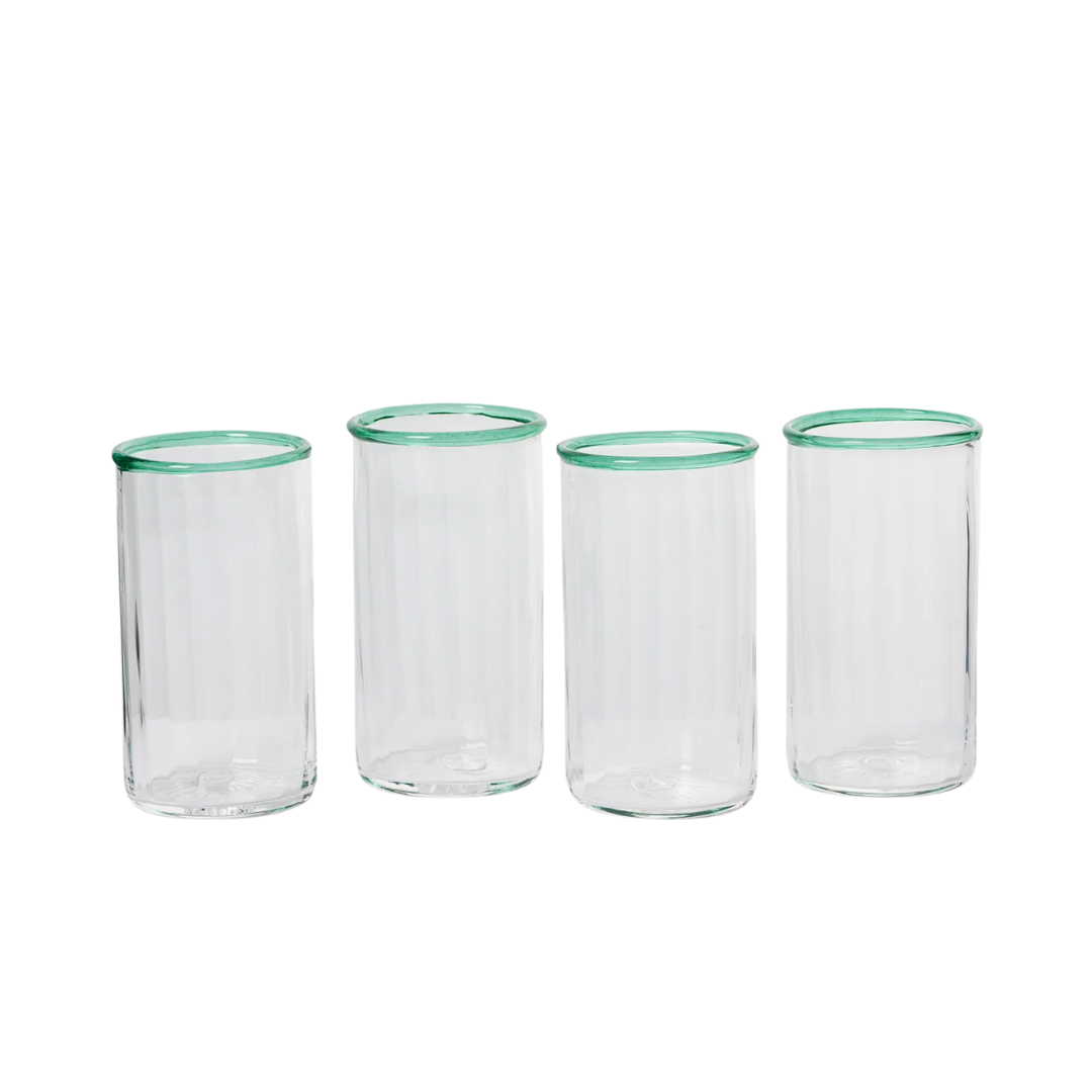 Peter Glass Green Large - Set of Four