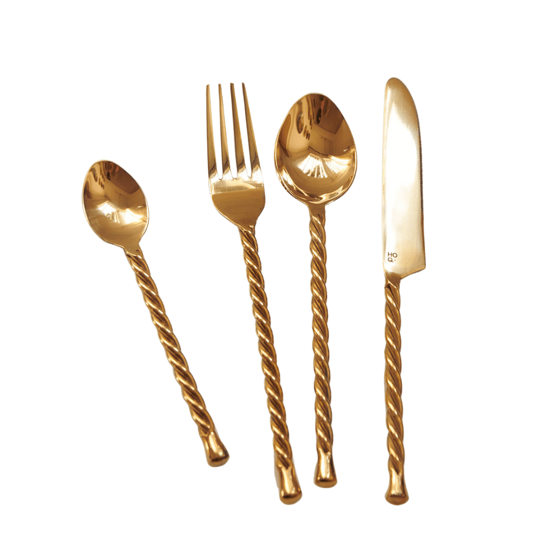 Cutlery Set Golden Twirl
