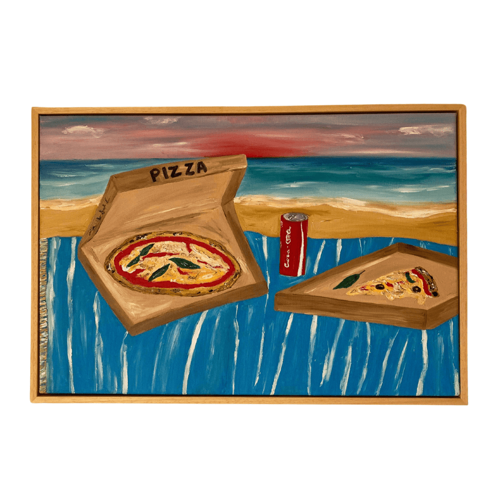No Mar às Nove Painting