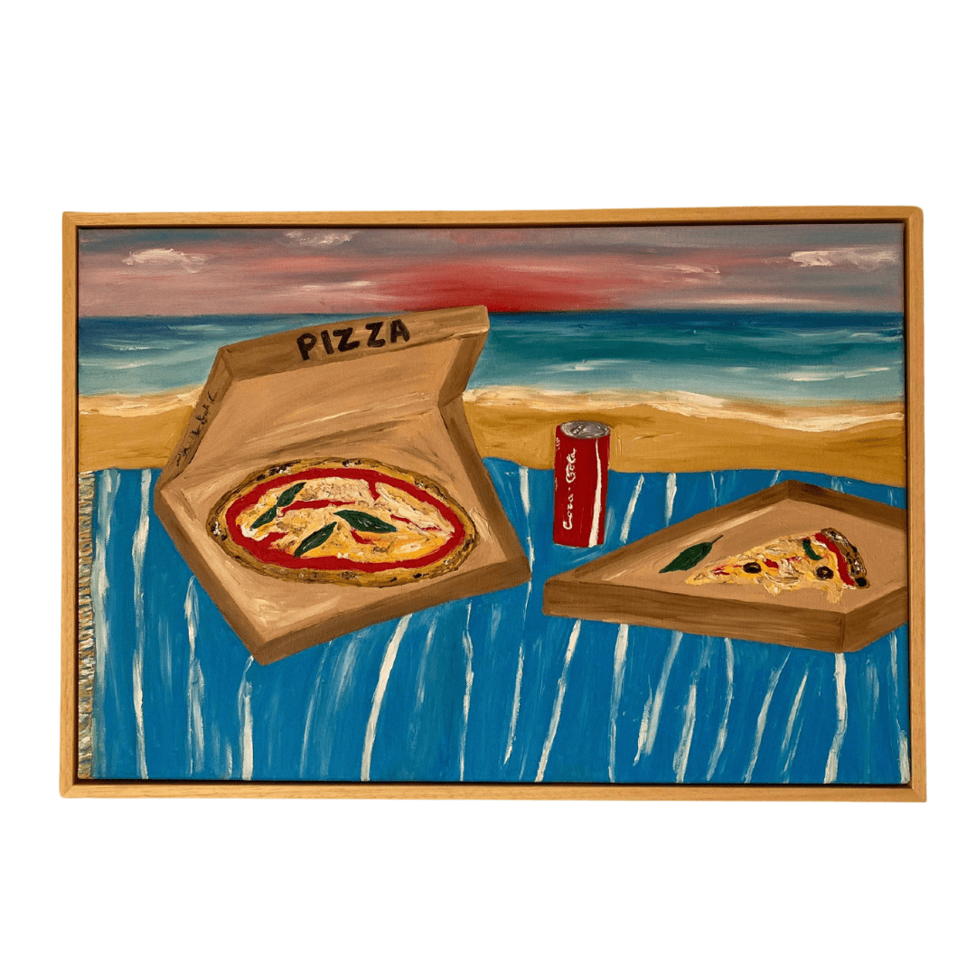 No Mar às Nove Painting
