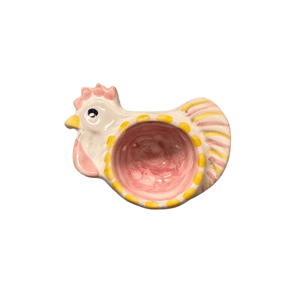 Pink & Yellow Hen Egg Cup