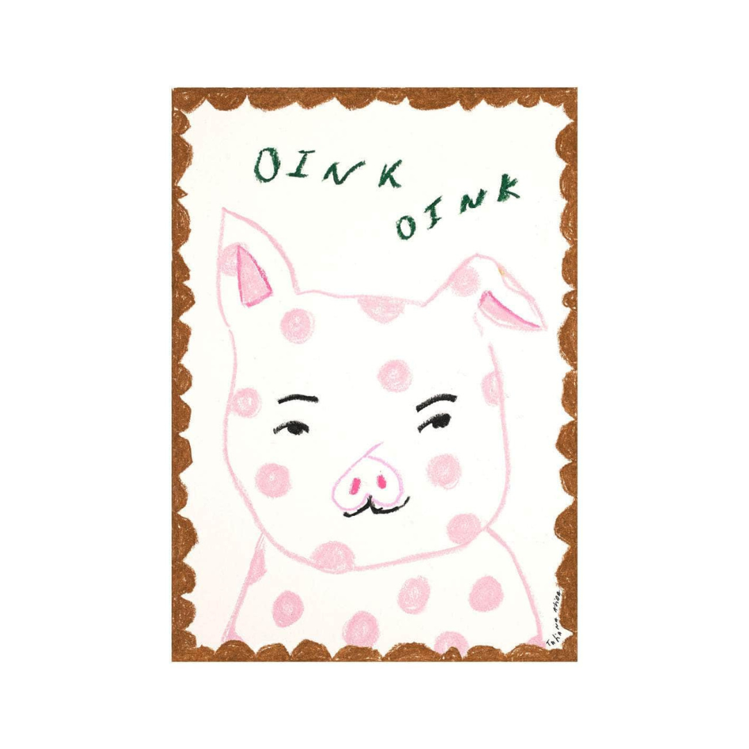 Oink Oink Piggy Print