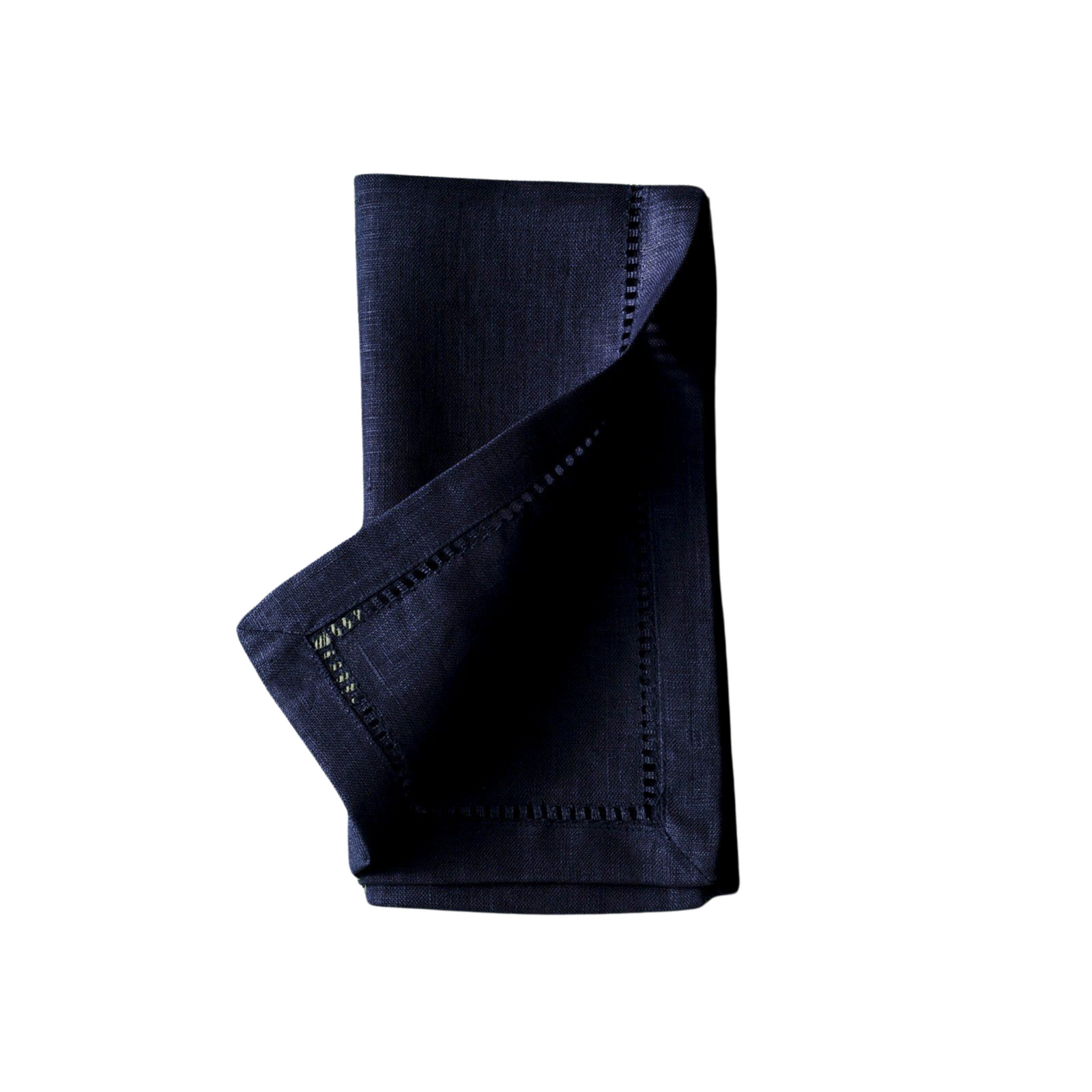 Pair of Embroidered Linen Napkins Red