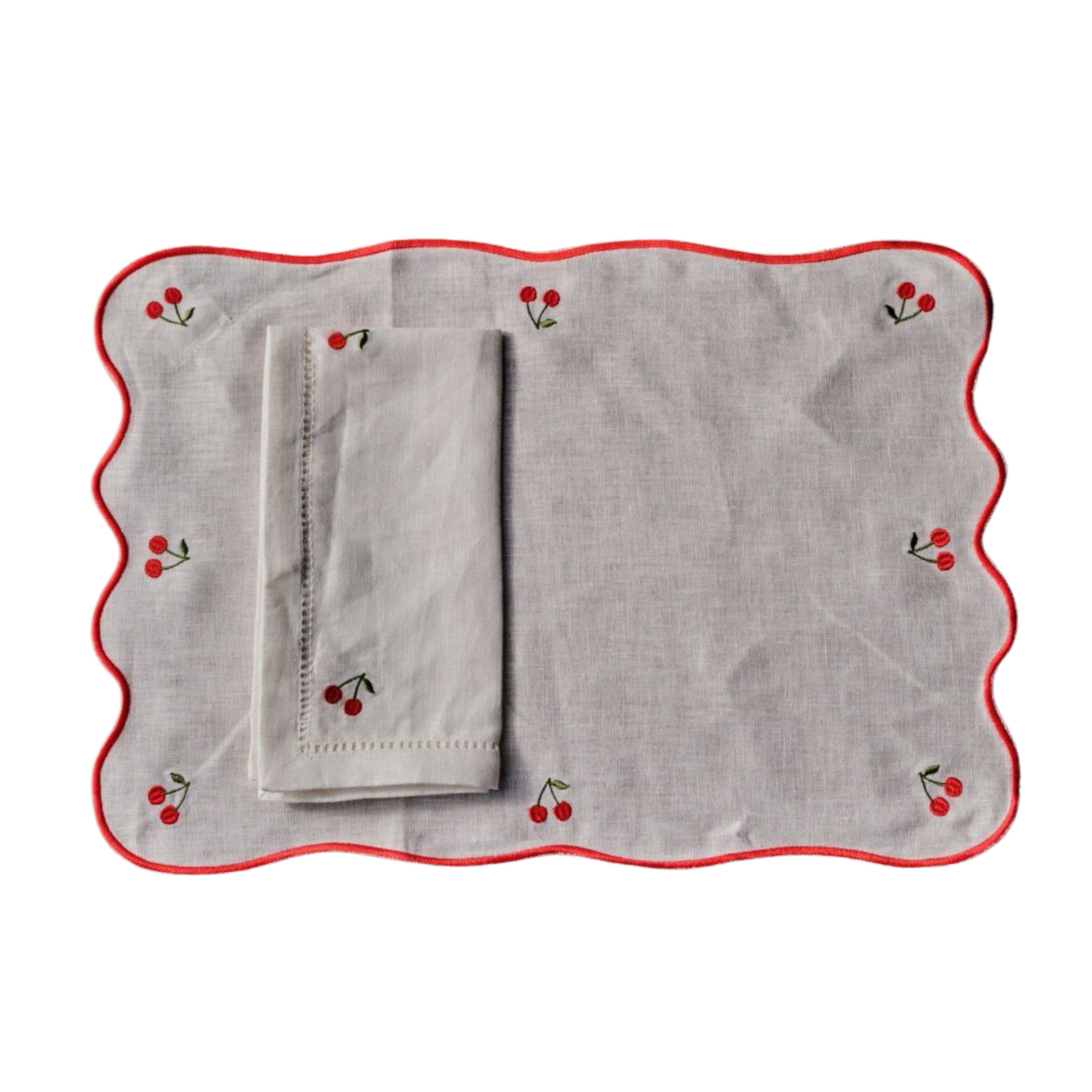 Cherries Linen Placemat