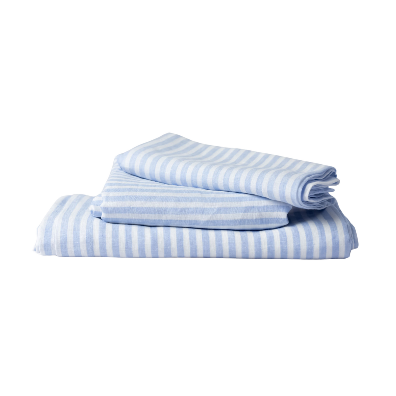 Blue Stripes Linen Tablecloth