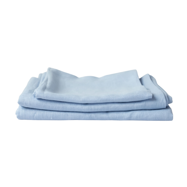 Blue Linen Tablecloth