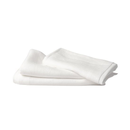 White Linen Tablecloth
