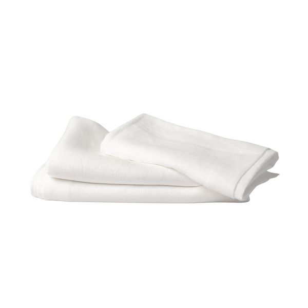 White Linen Tablecloth