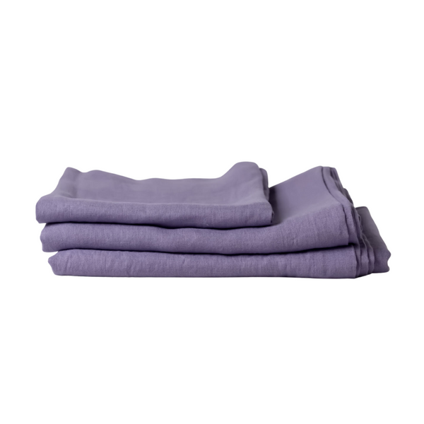 Violet Linen Tablecloth